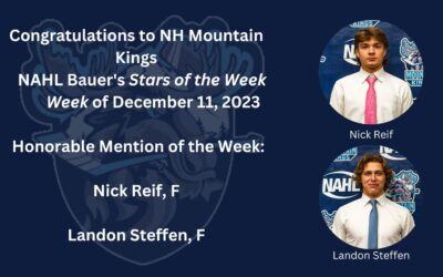 NAHL STARS OF THE WEEK 12-11-23